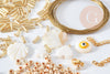 Kit création 5 Bracelets perles et nacre Mykonos, Coffrets et kits pour la création de bijoux fantaisie DIY, x1 G8751