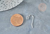Silver brass hook loop supports 22mm, pierced ears, jewelry creation, golden loops, X50 G8362