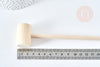 Mazo de joyería de madera natural 152-157 mm, herramientas de creación de joyas, herramienta de joyería, juego de 2 G8155