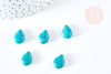 Turquoise howlite drop bead, natural howlite, turquoise bead, stone bead, 14mm, X10-G1556