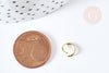 Anneaux ronds acier doré inoxydable 8mm, anneaux ouverts,sans nickel,anneaux dorés, X50 (6.78Gr) G2981