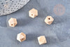 Cuenta de madera, madera hexagonal, cuentas de madera, cuenta hexagonal, cuentas geométricas, 11 mm, X5, G6057