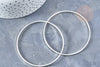 925 silver plated brass bangle bracelet 70mm, silver plated creative supplies, X1 G8351