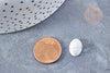 Cabujón ovalado de howlita blanca natural 14 x10 mm, cabujón de cúpula para la creación de joyas de piedra natural, X1 G8691