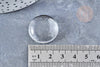 Cabujón redondo de plexiglás transparente, cabujón de plástico, cabujón redondo, 22m, X1 G8198