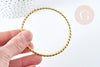 Thick bangle bracelet 4mm twisted golden brass 16K-67mm, golden brass bracelet base, golden bracelet jewelry making, unit G8508