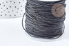 Black Polyester elastic cord 0.7mm, round elastic cord, X 5 meters G8312 