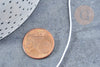 Cordón elástico de poliéster blanco de 1 mm, cordón elástico redondo para creación de joyas, 5 metros, G8303 