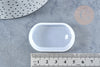 Molde de silicona para crear colgante ovalado, molde para hacer joyas con inclusión de resina, X1 G8513