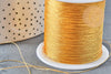 Gold metallic nylon thread 0.3mm, jewelry making, embroidery creation, 5 meters G8491 
