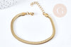IP gold-plated 304 stainless steel snake mesh bracelet, nickel-free jewelry creation, unit G8533 