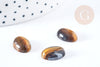 Natural brown tiger eye oval cabochon 14x10mm, cabochon for stone jewelry creation, X1 G8659 