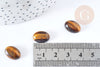 Cabujón ovalado de ojo de tigre marrón natural 14x10 mm, cabujón para la creación de joyas de piedra, X1 G8659 