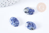 Cabujón ovalado de jaspe azul natural 18x13mm, joyería de piedra de creación de cabujón, unidad G8672 
