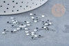 Cabujón de pedrería de cristal transparente 2,7 mm, cabujón de plástico, pedrería de alta costura, cristal Swarovski, lote de 1 gr G8683 