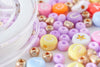 Lollipop pearl mix kit, Boxes and kits for creating DIY costume jewelry, G8166 pouch