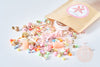 Mix kit of pastel beads Sweet summer, Boxes and kits for creating DIY costume jewelry, pouch G8165