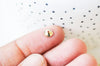 Bélière pendentif coupelles en acier doré inoxydable, bélière pour perle ou bulle verre, lot de 10 G4844-Gingerlily Perles