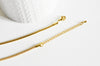 Bracelet serpent acier doré 14k, bracelet doré,fournitures créatives,création bijoux,acier doré,sans nickel,bracelet acier doré,20cm G4907-Gingerlily Perles