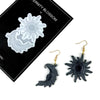 Moule en silicone Lune et Soleil 53X75mm, création de bijoux, boucles d'oreilles, l'unité G7785-Gingerlily Perles