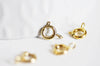 fermoir marin acier doré, fermoir qualité, fermoirs dorés,acier doré,acier chirurgical,fabrication bijoux,les 10,9mm-G803-Gingerlily Perles
