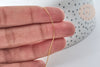 Fil d'acier doré inoxydable 0.6mm,fil fin métallique pour la création bijoux sans nickel,le mètre,G7700-Gingerlily Perles