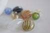 perles verre soufflé Murano, fournitures créatives, perles verre,5mm à 20mm,fait main, création bijoux,verre multicolore,lot de 10-G1155