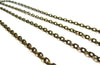 Chaine forçat texturée bronze, fourniture créative, chaine bijou, création bijoux, grossiste chaine,4 mm, chaîne bronze, 1 metre,G2936