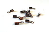 Embouts corde métal cuivre à pincer,fournitures bronze,création bijoux,finition ruban,finition chaine,lot de 1 g,6.5mm-G1273-Gingerlily Perles
