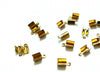 Embouts corde métal doré à pincer,fournitures dorées,création bijoux,finition ruban,finition chaine,lot de 10, 1.1cm-G1806
