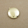 Pendentif locket medaillon doré, médaillon doré, création collier, fournitures dorées,porte-photo,création bijou,20mm, l'unité,G2570