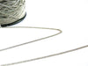 Chaine fine platine maille plate, chaine bijou, création bijoux, chaîne argent, grossiste chaine,1mm, bobine 92 mètres-G2133