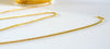 Chaine fine doree maille plate, chaine bijou, création bijoux, grossiste chaine,2mm, chaîne dorée, bobine 92 mètres-G1768