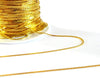 Chaine fine Dorée serpent,chaine bijou, création bijoux, chaîne dorée, sans nickel, grossiste chaine,0.9 mm, 5 mètres-G733