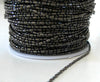 Chaine boule bambou metalgun, chaine bijou,chaine noire, création bijoux, grossiste chaine,creation bijou,1.5mm,1 metre,G2455