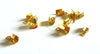 Embouts corde métal doré à pincer,fournitures dorées,création bijoux,finition ruban,finition chaine,lot de 50,7mm-G1875