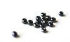 grosses perles rocaille noir irisé,fournitures pour bijoux, perles rocaille noire,rocaille noire,noir irisé, lot 10g,diamètre 4mm G3674