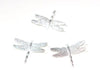 pendentif libellule argentée, fournitures créatives, pendentif bijoux, création bijoux, libellule argent,2.7cm-G745