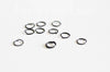 anneaux ronds noirs, fournitures créatives, anneaux noirs,anneaux ouverts, fournitures noires,création bijoux, lot de 20, 10mm,G2502-Gingerlily Perles