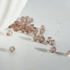 Perles cristal facette taupe,cristal autrichien, perles bicone, perles cristal toupies, perles marron,lot de 20,4mm-G1716