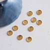 Supports de cabochons ronds, fournitures créatives, fournitures cabochon, apprêt laiton brut, sans nickel, diamètre 8mm, Lot de 50-G672-Gingerlily Perles