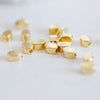 Perles charms ovales en métal doré 14K, fournitures créatives, perle dorée, création bijoux,création bijoux, 6mm,Lot de 30-G1397