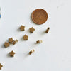 Breloques intercalaires étoileslaiton brut doré,fournitures pour bijoux,sans nickel, breloques laiton brut,etoile,8mm, lot de 10-G1581