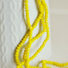 Perles toupies jaune, perles bijoux, perle cristal vert, fourniture créative, jaune vif,Perle verre facette, fil de 150, 3mm,G2669