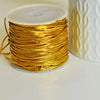 cordon élastique doré, cordon pour bijoux,cordon or, fourniture créative, élastique rond, 1.5mm, création bijoux, 1 METRE -g1478