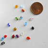 Cabochon dôme marquise ovale millefiori, cabochons verre, verre millefiori,fait main,6x4mm, lot de 20-50 ou 100 pièces-G1944-Gingerlily Perles