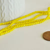 Perles toupies jaune, perles bijoux, perle cristal vert, fourniture créative, jaune vif,Perle verre facette, fil de 150, 3mm,G2669