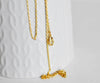 Chaine dorée or 16K, fourniture créative,chaine collier,création bijoux,chaine complète,cuivre doré 16k,chaine dorée 80cm, l'unité,G1123