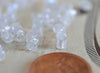 grosses perles rocaille transparentes irisées,fournitures pour bijoux, perles rocaille, arc-en-ciel, lot 20g, diamètre 4mm-G1392