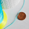 Fil bleu turquoise, fil à broder, fil couture, scrapbooking, fil turquoise, fil nylon bleu, 0.8mm, lot de 10 mètres-G1655